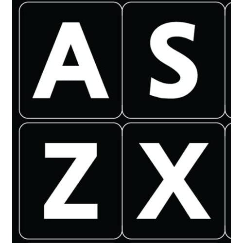 English US Large Letters Black Keyboard Stickers