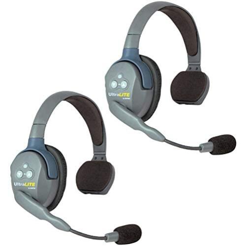 Eartec UL2S UltraLITE Full Duplex Wireless Headset Communication for 2 Users - 2 Single Ear Headsets (Renewed)