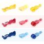 Nilight - 50004R 120 Pcs/60 Pairs Quick Splice Wire Terminals T-Tap Self-stripping with Nylon Fully Insulated Male Quick Disconnects Kit, 2 Years Warranty