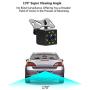 Hikity Backup Camera 8IR Light Car Rear View Camera Universal Mini Auto Backup Parking Camera Waterproof 170 Wide Angle HD Color Camera