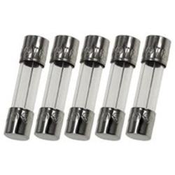 Techman - Pack of 5-500mA (0.500A) Glass Fuse (GMA), 250v, 5mm x 20mm (3/16'' X 3/4'') Fast Blow (Fast Acting)