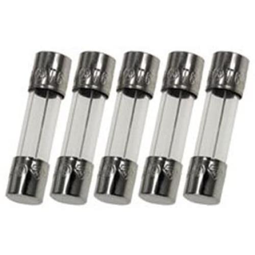 Techman - Pack of 5-500mA (0.500A) Glass Fuse (GMA), 250v, 5mm x 20mm (3/16'' X 3/4'') Fast Blow (Fast Acting)