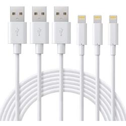 Charging Cable - ilikable MFi Certified iPhone Cable - 3Pack 6Ft iPhone Charger Cord Compatible with iPhone 11 Pro XR Xs Max X 8Plus 7Plus 6S Plus 6 5S iPad and More - White