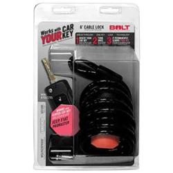 BOLT 7032295 6 Cable Lock for use with 2018 and Newer Jeep Center Cut Keys