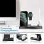 WAITIEE Updated Version,Wireless Charger 5 in 1,Qi Wireless Charging Station for iWatch 6/5/4/3/2/1& AirPods3/2/1 & Pencil & iPhone 12/11/11 Pro Max/XR/XS Max/Xs/X/8/8P Black(No iWatch Charging Cable) WAITIEE Updated Version,Wireless Charger 5 in 1,Qi Wireless Charging Station for iWatch 6/5/4/3/2/1& AirPods3/2/1 & Pencil & iPhone 12/11/11 Pro Max/XR/XS Max/Xs/X/8/8P Black(No iWatch Charging Cable)