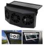 Tonquu Solar Powered Car Ventilator, Solar Powered Car Exhaust Fan, Car Radiator,Eliminate The Peculiar Smell Inside The Car and Can Be Used for General Types of Cars(Black)