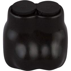 Morris Products Black Insulated 2 Conductor Connector – 4-14 Wire Range, Slotted Allen Hex – 1.13“ L x 1.25” W x ” 1.38”H – Single Side Entry – Pre-Filled, Easy Entry, Rubber Vinyl Coating, 600 Volt