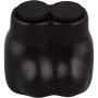Morris Products Black Insulated 2 Conductor Connector – 4-14 Wire Range, Slotted Allen Hex – 1.13“ L x 1.25” W x ” 1.38”H – Single Side Entry – Pre-Filled, Easy Entry, Rubber Vinyl Coating, 600 Volt