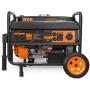 WEN 56475 4750-Watt Portable Generator with Electric Start and Wheel Kit
