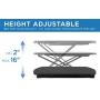 Mount-It! Ergonomic Standing Desk Converter, Preassembled Height Adjustable Sit Stand Workstation, 32'' W x 22'' D Tabletop (MI-7966)