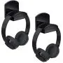 TotalMount for Headphones – Will Not Damage Your Wall With Screws or Permanent Adhesive (Premium Black – Two Pack)