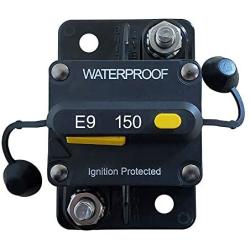 (150）Amp Circuit Protector Hi-Amp Type Circuit Breaker with Manual Reset，12V- 48VDC, Water Resistant (150A)