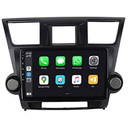 SYGAV Android 10 Car Radio for 2008-2012 Toyota Highlander Stereo with Carplay Android Auto 10.2 Inch Touch Screen GPS Navigation Head Unit