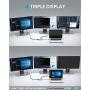 AUKEY USB C Hub 12-in-1 Type C Adapter with Ethernet, 4K HDMI,VGA,2 USB 3.0,2 USB 2.0,100W PD,USB-C Data Port and SD/TF Docking Station for MacBookPro/Air(Thunderbolt 3) and Other USB-C Laptops