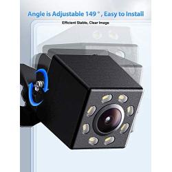 Vehicle Backup Cameras Kits with Monitor Front Rearview Reversing Camera for Small Cars Asistance When Parking + 4.3'' 720P Monitor w/ Guidelines, Xroose Wired-FR5