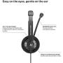 Sennheiser SC 45 USB MS (507083) - Single-Sided Business Headset | For Skype for Business, Mobile Phone, Tablet, Softphone, and PC | HD Sound & Noise-Cancelling Microphone (Black)