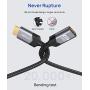 HDMI Extension Cable 3.3FT, JSAUX 4K High Speed HDMI Extender Cord Male to Female (4K 60Hz HDR HDCP 2.2), Compatible with Roku/Chromecast Streaming Stick, Blu-ray Player, HDTV, Laptop, PC - Grey
