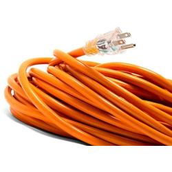 WEN PC1123 100 ft. 12-Gauge Heavy-Duty SJTW Outdoor 12/3 Extension Cord with NEMA 5-15R Light-Up Power Outlet