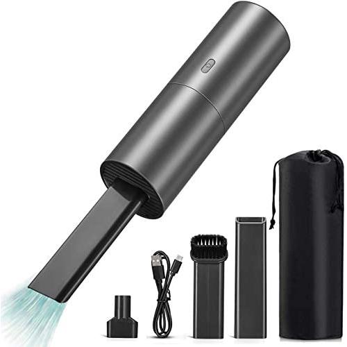 HONKYOB Mini Vacuum Cleaner,Handheld Vacuum and Blower 2 in 1,Computer keyboard Cleaner,Cordless USB Rechargeable,Portable Car Vac Cleaner with Quick Charge,for Desktop,Car Interior and Other Crevices