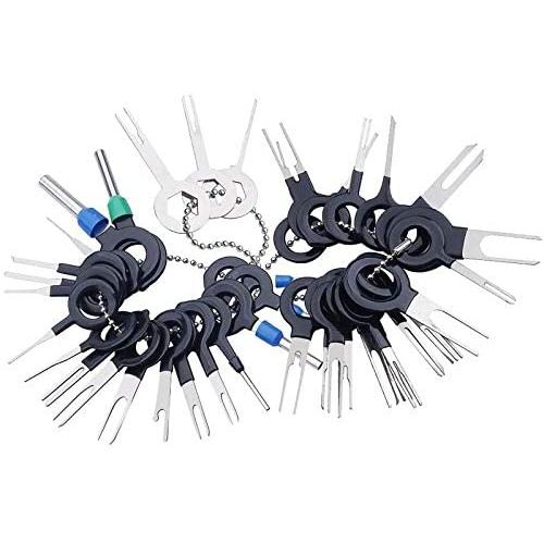 Terminal Removal Tool Kit 39Pcs for Car Connector and Other Household Devices, Wire Connector Terminal Pin Extractors, Crimp Connector Pin &Wire Harness Terminal Extractor, Back Needle Removal Tool