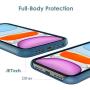 JETech Silicone Case for iPhone 11 (2019) 6.1-Inch, Silky-Soft Touch Full-Body Protective Case, Shockproof Cover with Microfiber Lining, Blue Cobalt