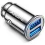 Car Charger, AINOPE 4.8A All Metal Car Charger Adapter Mini Flush Fit USB Car Charger Dual Port Charging Compatible with iPhone 12/11 pro/XR/x/7/6s, iPad Air 2/Mini 3, Note 9/Galaxy S10/S9/S8-Sliver