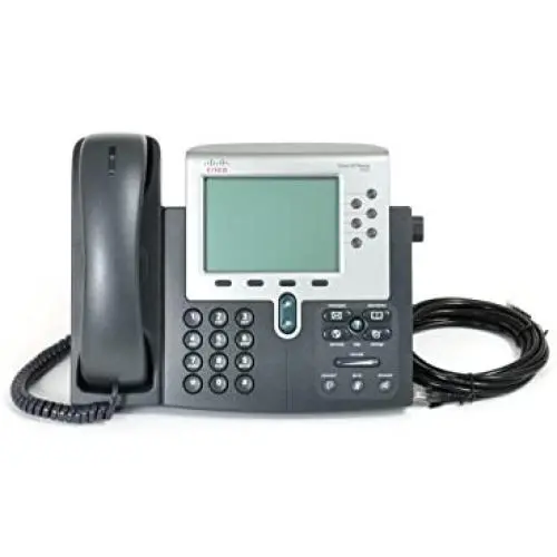 Cisco 7962G Unified VoIP Phone - Silver/Dark Grey (Renewed)