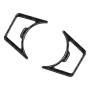 LANZMYAN Headlight Control Panel Sticker Carbon Fiber Headlight Switch Frame Trim Cover Interior Accessories for Ford F150 2015 2016 2017 2018 2019 2020 Black 2PCS