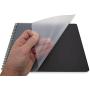 BookFactory Gun Log Book/Firearms Acquisition & Disposition Record Book - 100 Pages, Black-TransLux Cover - Wire-O, 11'' x 8 1/2'' (LOG-100-GUN-W01-T35)