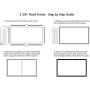 STR-169120 Silver Ticket 120'' Diagonal 16:9 4K Ultra HD Ready HDTV (6 Piece Fixed Frame) Projector Screen White Material