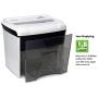 Aurora AU1285MD Compact Desktop-Style High Security 12-Sheet Micro-Cut Paper and CD/Credit Card/Junk Mail Pullout Basket Shredder, White/Black