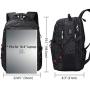 Laptop Backpack 18.4 Inch Waterproof Extra Large TSA Travel Backpack Anti Theft College School Business Mens Backpacks with USB Charging Port 17.3 Gaming Computer Backpack for Women Men Black