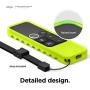 elago R3 Protective Case Compatible with Apple TV Siri Remote 4K (5th) / 4th Generation (Neon Yellow) - Extra Protection, Durable Silicone, Lanyard Included, Full Access