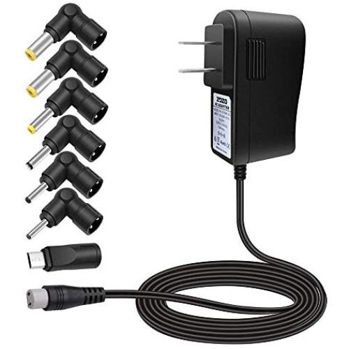 ZOZO 10W 5V2a (2000mA) Multi Tip Switching AC Power Adapter Replacement Wall Charger for Android Tablets Webcam Routers Toys Recorder Bluetooth Speaker TV Box USB Hub and More DC 5v Devices