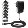 ZOZO 10W 5V2a (2000mA) Multi Tip Switching AC Power Adapter Replacement Wall Charger for Android Tablets Webcam Routers Toys Recorder Bluetooth Speaker TV Box USB Hub and More DC 5v Devices