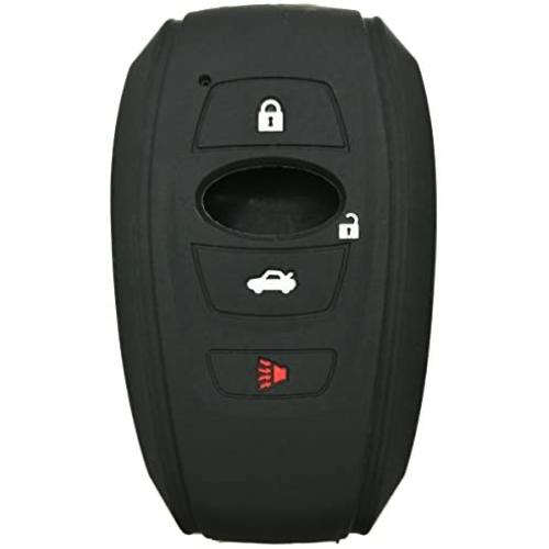 Coolbestda Silicone 4 Buttons Smart Key Fob Cover Remote Case Keyless Protector Skin for 2018 2017 Subaru Forester Sti 2017 2018 Outback Legacy 2015-2018 XV Crosstrek Impreza 2014-2017 BRZ 2016 WRX