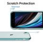 Shamos Transparent Shock Absorption TPU Rubber Gel Case (Blue) Compatible with iPhone SE 2020 (2nd Generation) iPhone 7 and iPhone 8