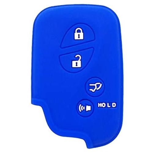 XUHANG Sillicone key fob Skin key Cover Keyless Entry Remote Case Protector Shell for Lexus GS430 GS300 IS350 IS250 LS460 GS450h GS350 ES350 LS600h LX570 RX450h RX350 HS250h blue