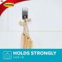 Command Bath Hook, Small, Satin Nickel, 1-Hook, 2-Small Water-Resistant Strips (BATH33-SN-ES), Organize Damage-Free