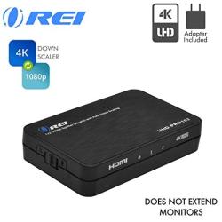 Orei 4K 1x2 HDMI Duplicator Splitter by OREI - with Scaler 2 Ports with Full Ultra HD, HDCP 2.2, 4K at 60Hz 4: 4: 4 1080p & 3D Supports EDID Control - UHD-PRO102