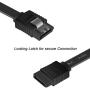 BENFEI SATA Cable III, 3 Pack SATA Cable III 6Gbps Straight HDD SDD Data Cable with Locking Latch 18 Inch Compatible for SATA HDD, SSD, CD Driver, CD Writer - Black