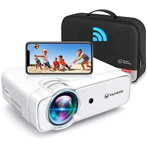 VANKYO Leisure 430W Pro WiFi Mini Projector [2021 Upgraded], HD 1080P and 236'' Supported, Portable Wireless Mirroring Projector, Compatible w/ TV Stick/iOS/Android/PS5/PC for Home
