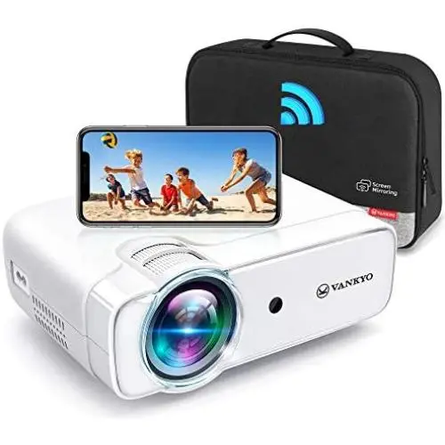 VANKYO Leisure 430W Pro WiFi Mini Projector [2021 Upgraded], HD 1080P and 236'' Supported, Portable Wireless Mirroring Projector, Compatible w/ TV Stick/iOS/Android/PS5/PC for Home