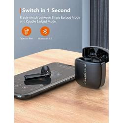 Wireless Earbuds, TaoTronics SoundLiberty 92 Bluetooth 5.0 Earbuds with Charging Case Hi-Fi Stereo TWS True Wireless Earbuds with Mic Smart Touch Control IPX8 30H Playtime Wireless Earphones