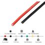 BNTECHGO 14 Gauge Silicone Wire Spool 20ft Red and 20ft Black Flexible 14 AWG Stranded Copper Wire