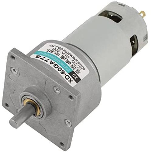 DC12V/24V 35W Mini DC Gear Motor Metal Speed Adjustable Large Torque Motor CW/CCW(12v 600rpm)