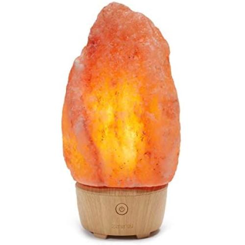iHome Zenergy Salt Rock Lamp Meditative Light and Sound Therapy Genuine Himalayan Salt Lamp Speaker, Anti Anxiety, Stress Relief, Calming, Soothing, Sleep Easy, Lamp Night Light
