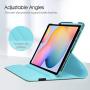 Fintie Rotating Case for Samsung Galaxy Tab S6 Lite 10.4 2020 Model SM-P610 (Wi-Fi) SM-P615 (LTE), [Built-in S Pen Holder] 360 Degree Swivel Stand Cover Auto Sleep/Wake, Shades of Blue