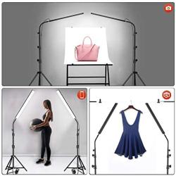 Yesker LED Video Light 2 Packs Dimmable Photography Studio Lighting Kit Color 5500K Adjustable Brightness with Tripod Stand for Camera Video Product Portrait Live Stream Shooting