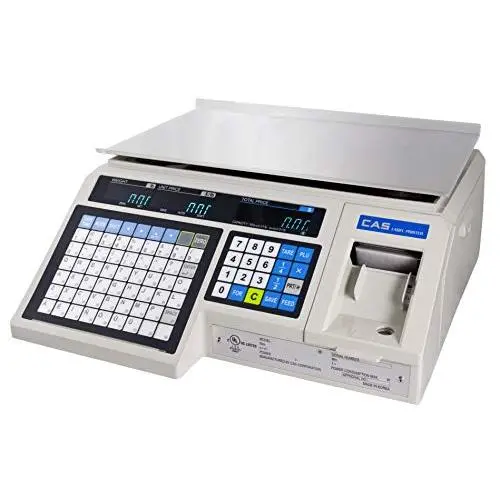 CAS LP1000N Label Printing Scale, 30lbs Capacity, 0.01lbs Readability